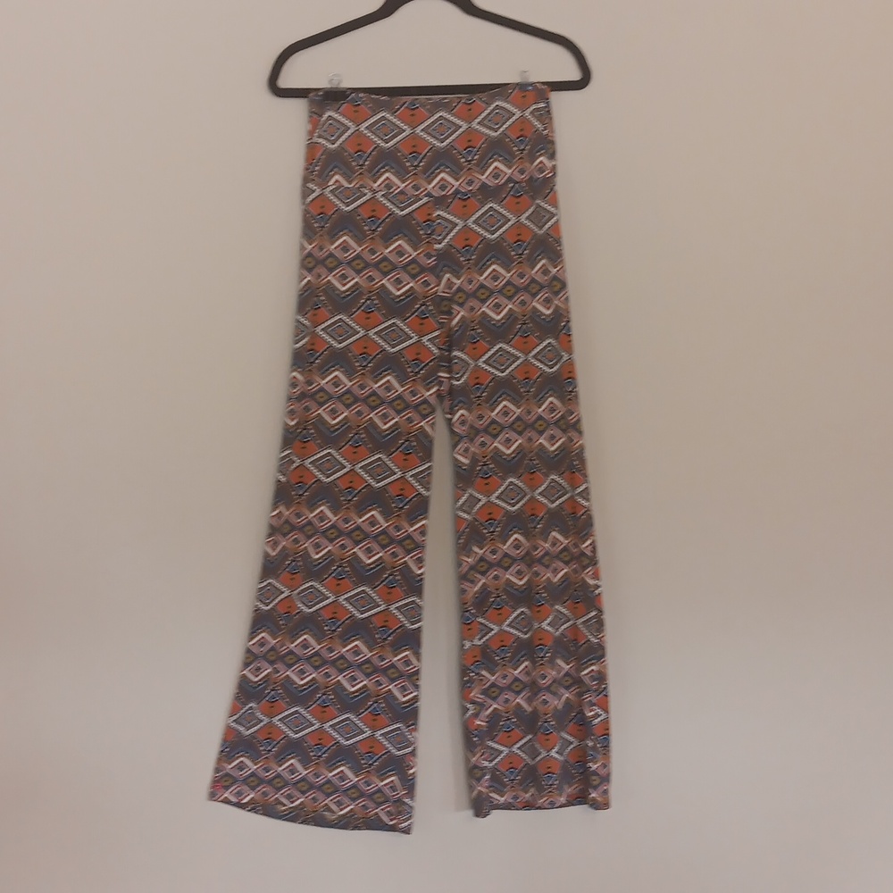Arolina Striped Wide Leg Palazzo Lounge Pants Size S EUC